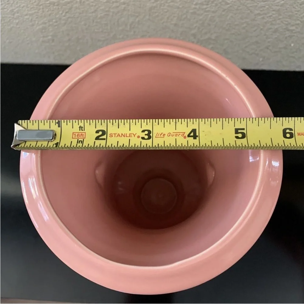 🌷 Pink Abingdon Pottery Vase Handcrafted Ceramic Vintage Art Deco Double Handles